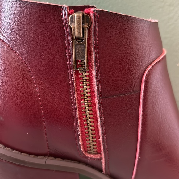 Farylrobin for free people red booties women’s size 7 - Picture 3 of 9